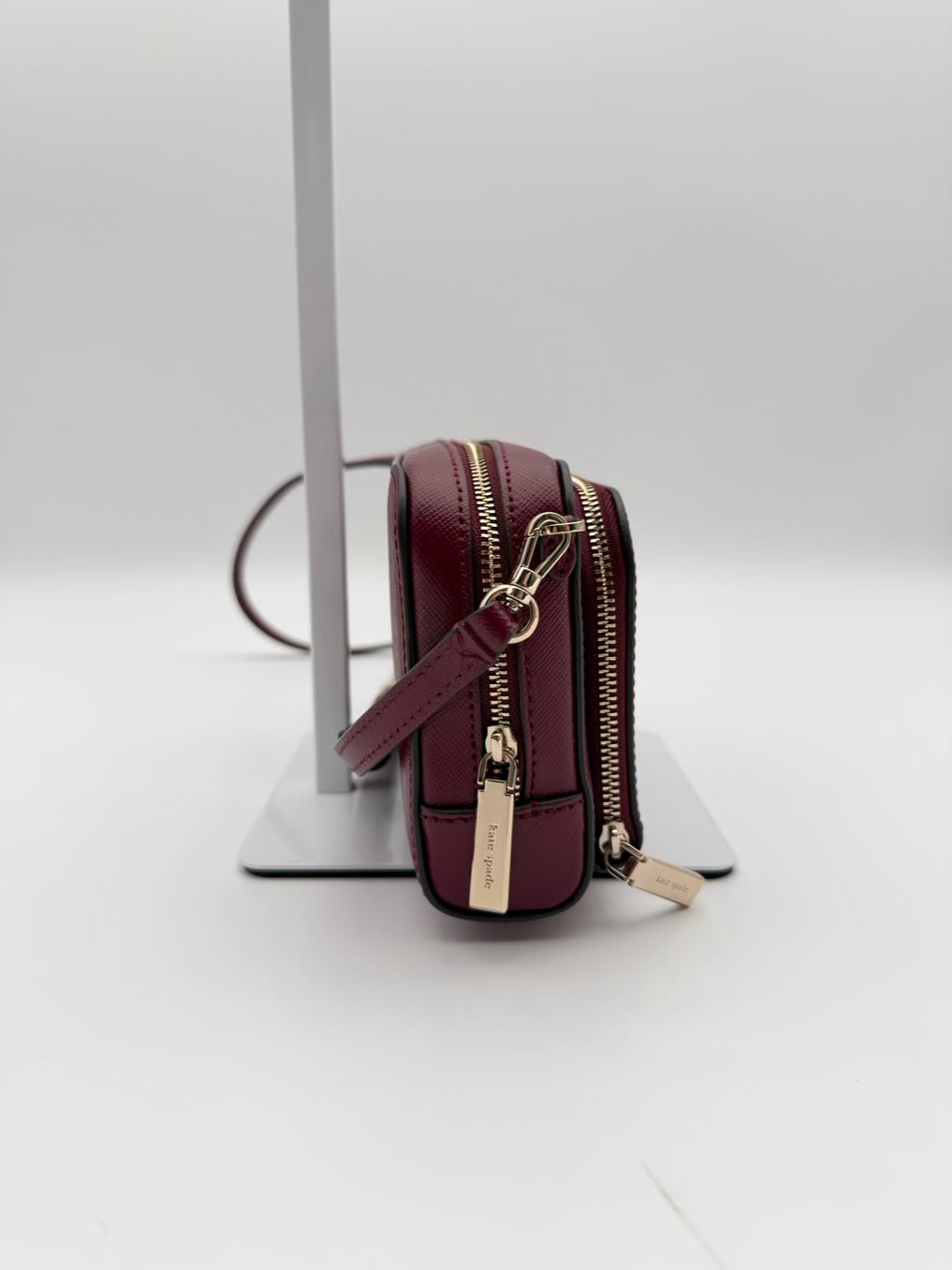 KATE SPADE Burgundy Leather Crossbody Bag