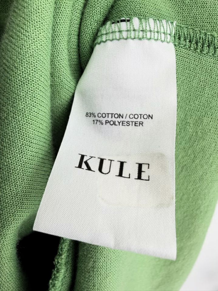 KULE Wmn's Size S Green Terry Cloth Mini Sleeveless Dress