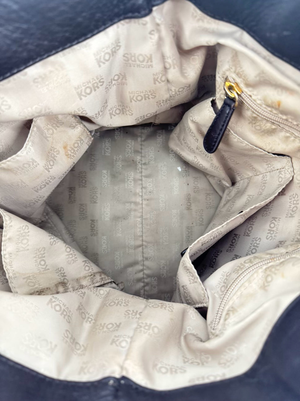 MICHAEL KORS Chocolate Leather Purse