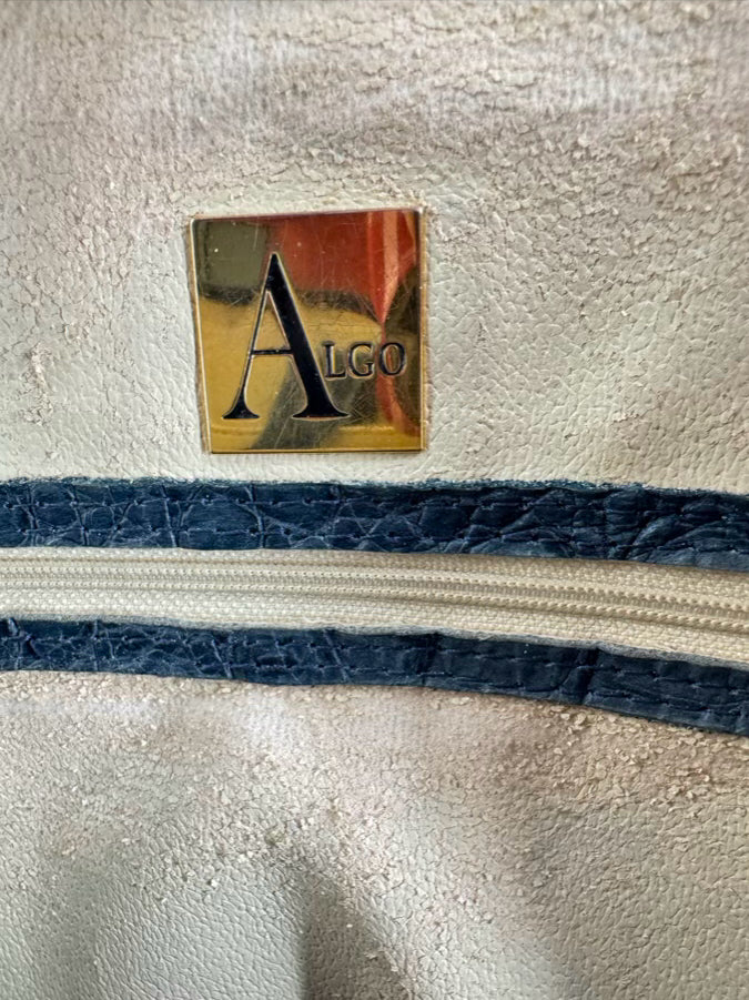 ALGO Teal Embossed Leather Purse