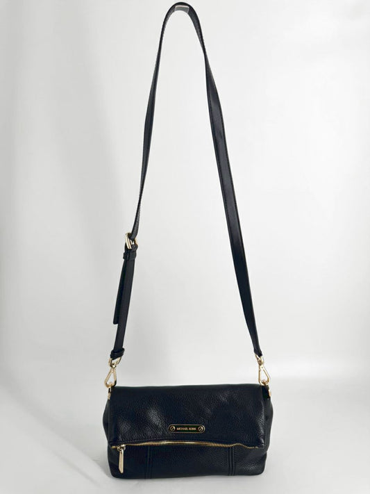 MICHAEL KORS Black Leather Crossbody Bag