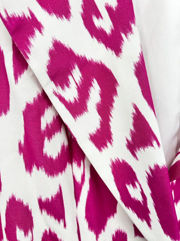 LAFAYETTE 148 Size 8 Fuchsia & White Blazer