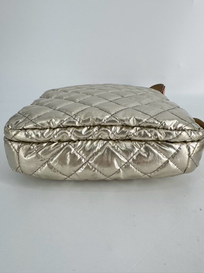 MZ WALLACE Metallic Nylon Quilted Crossbody Bag