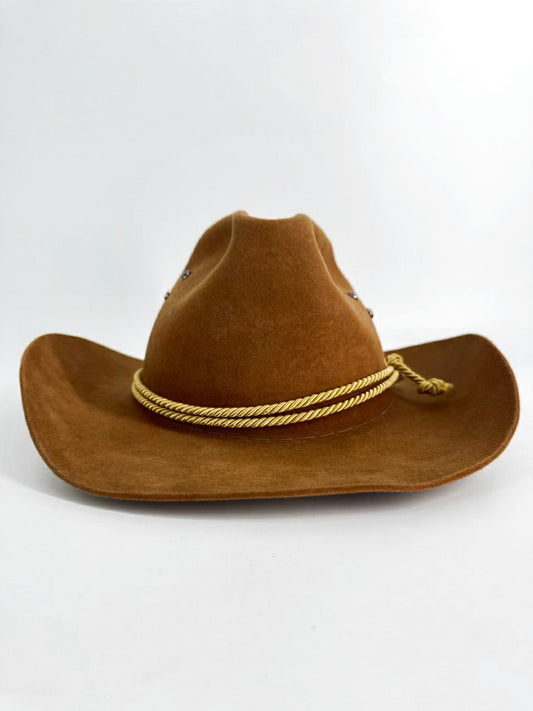 WEDGLES Cognac Suede Unisex Riding Hat