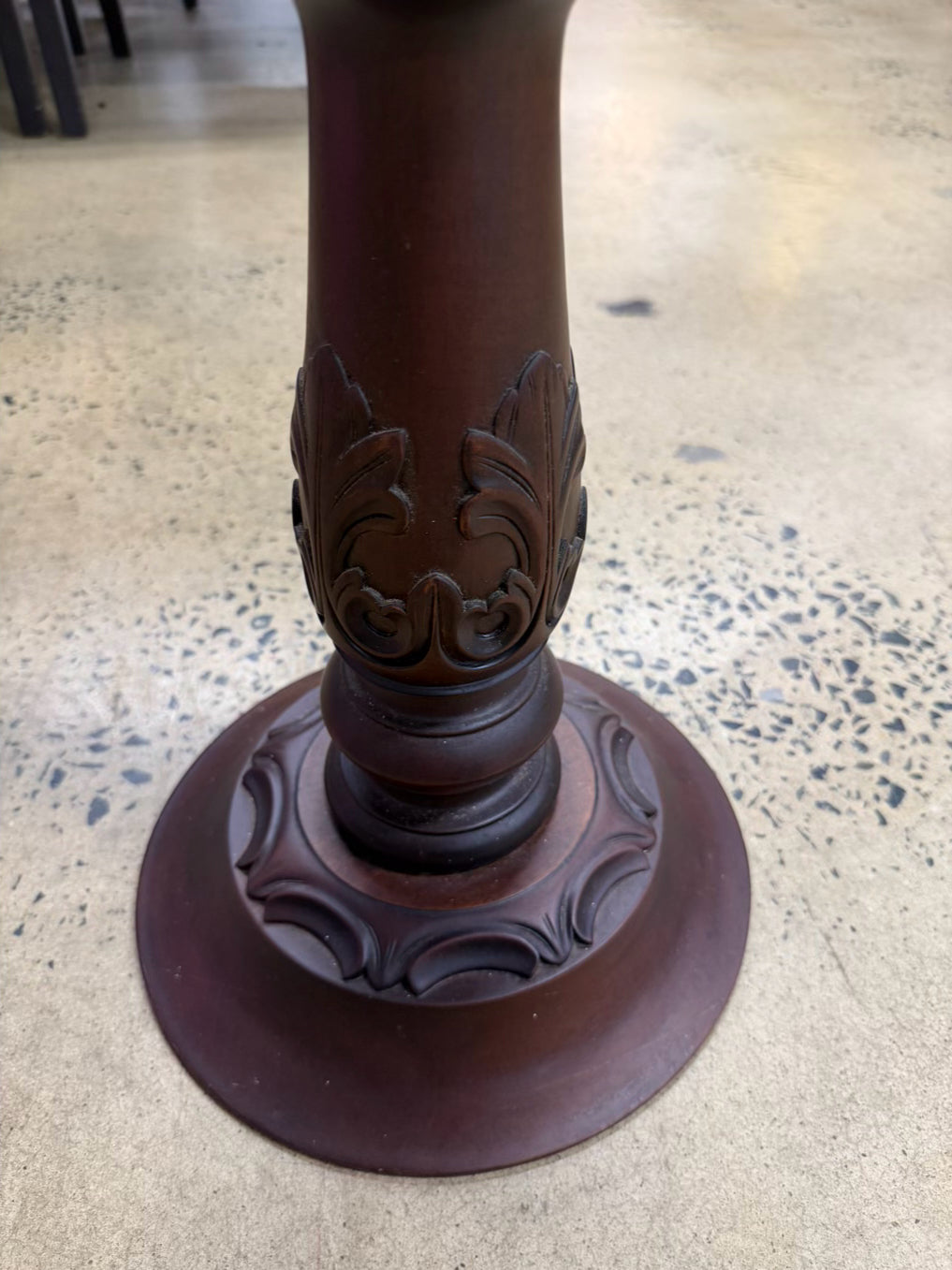 Wood Small Round Plant Stand