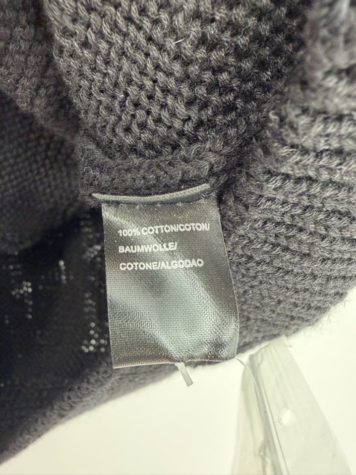 ALLISON Wmn's Size XS Black Knit Short Sleeve Cardigan NWT