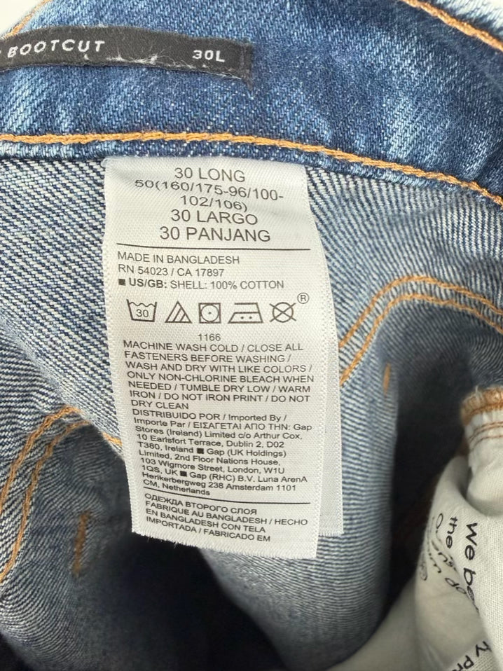 BANANA REPUBLIC Size 30 Blue Denim Long Jeans NWT