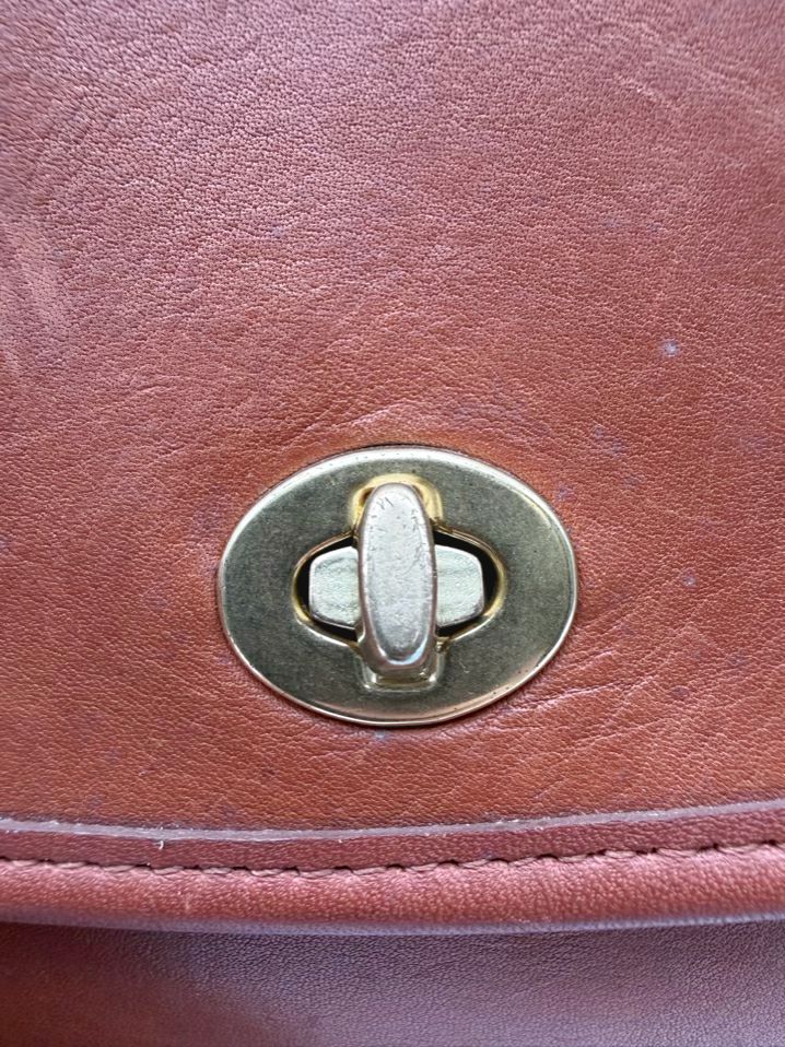 COACH Leather Cognac Briefcase