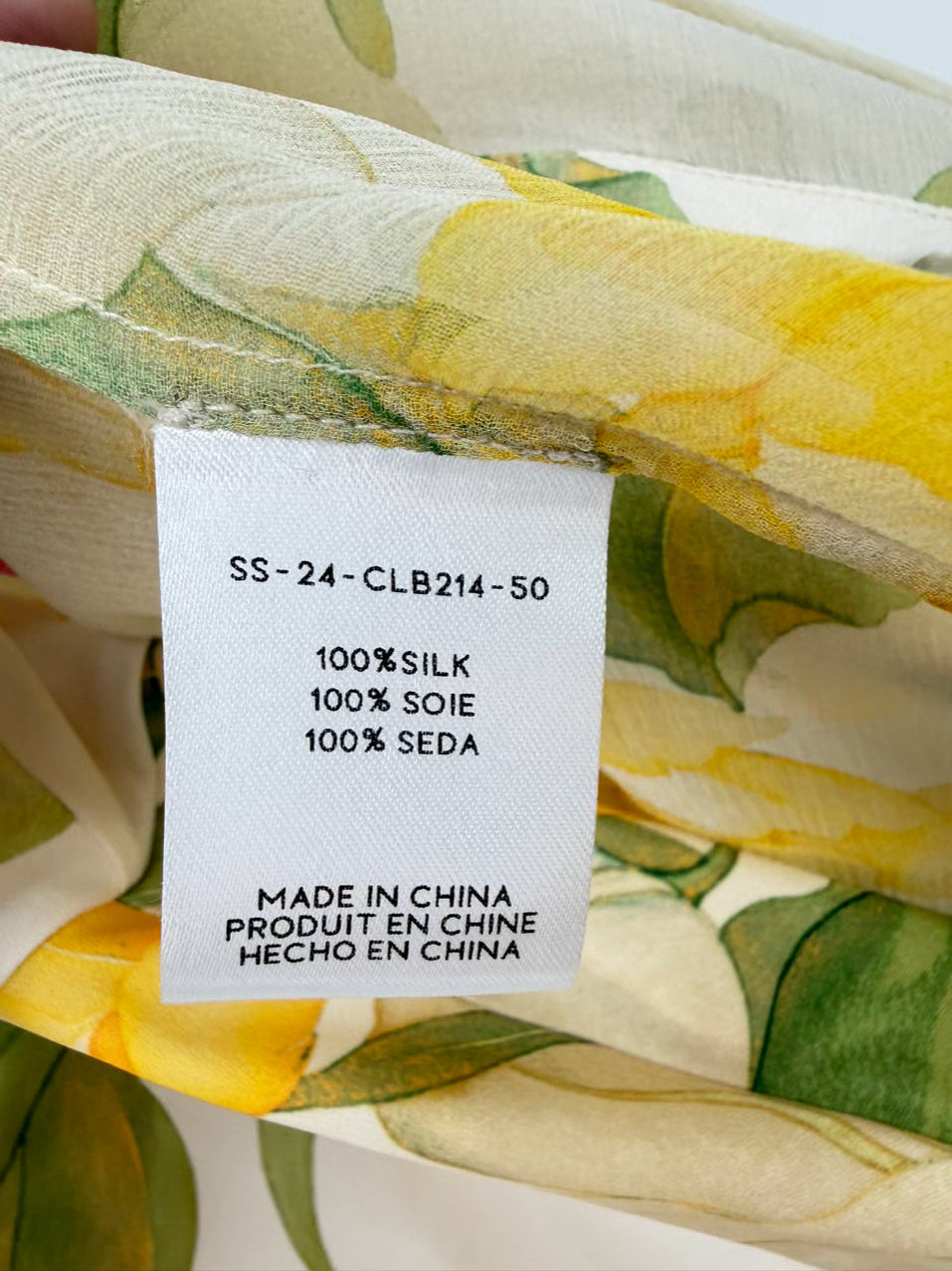 CHRISTY LYNN Size S Yellow & green Lace Watercolor Lily 3 Piece Suit Set