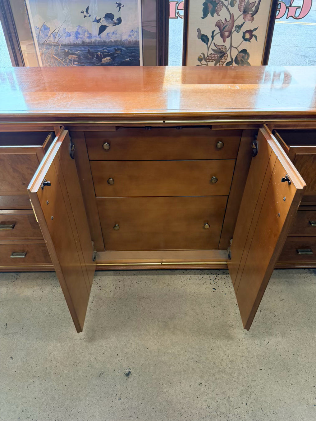 AMERICAN OF MARTINSVILLE Wood Mid-Century Modern Dresser