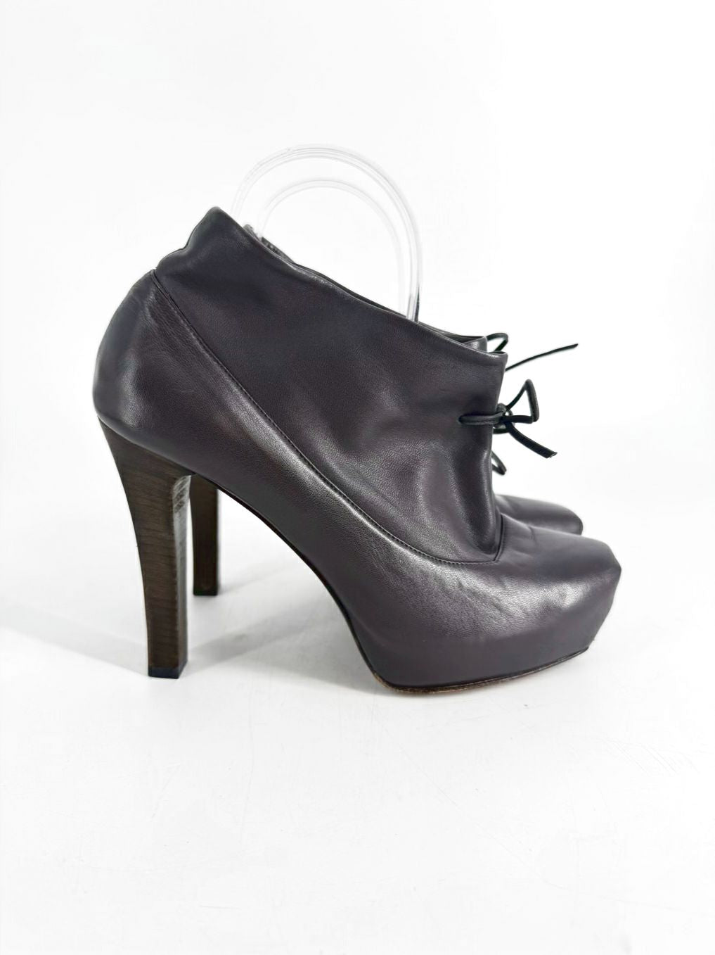 DUSICA KOTUR SACKS Size 38.5 Gray Leather Pumps