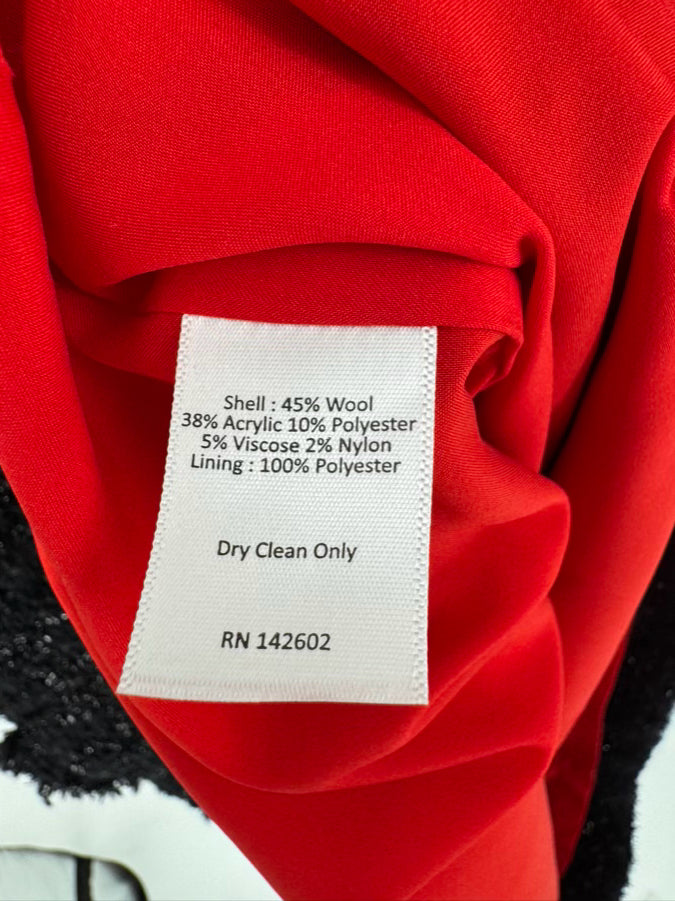 SAIL TO SABLE Size 10 Black Sparkle Tweed Sleeveless Dress NWT