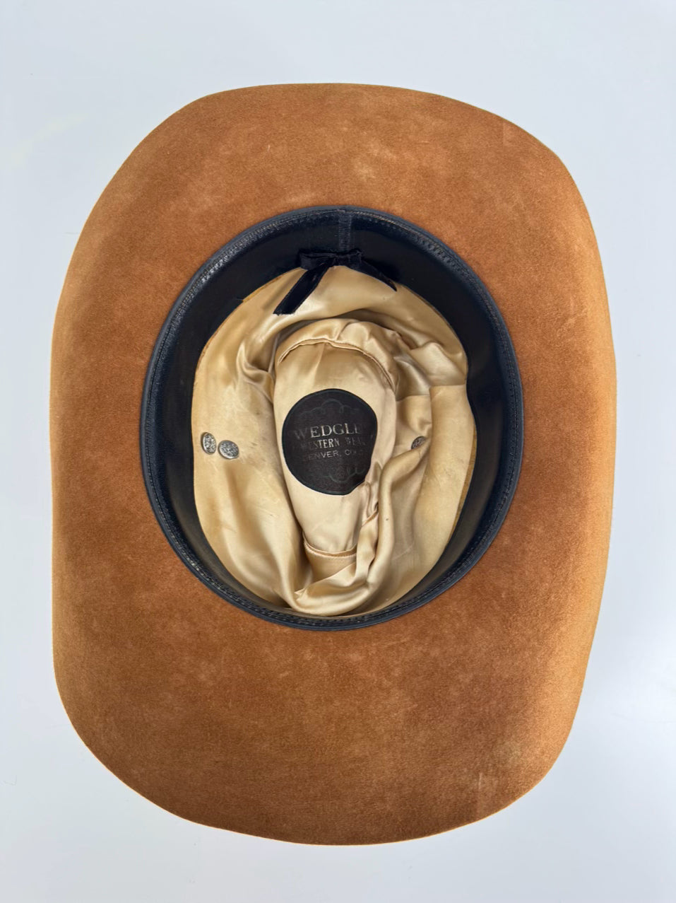 WEDGLES Cognac Suede Unisex Riding Hat