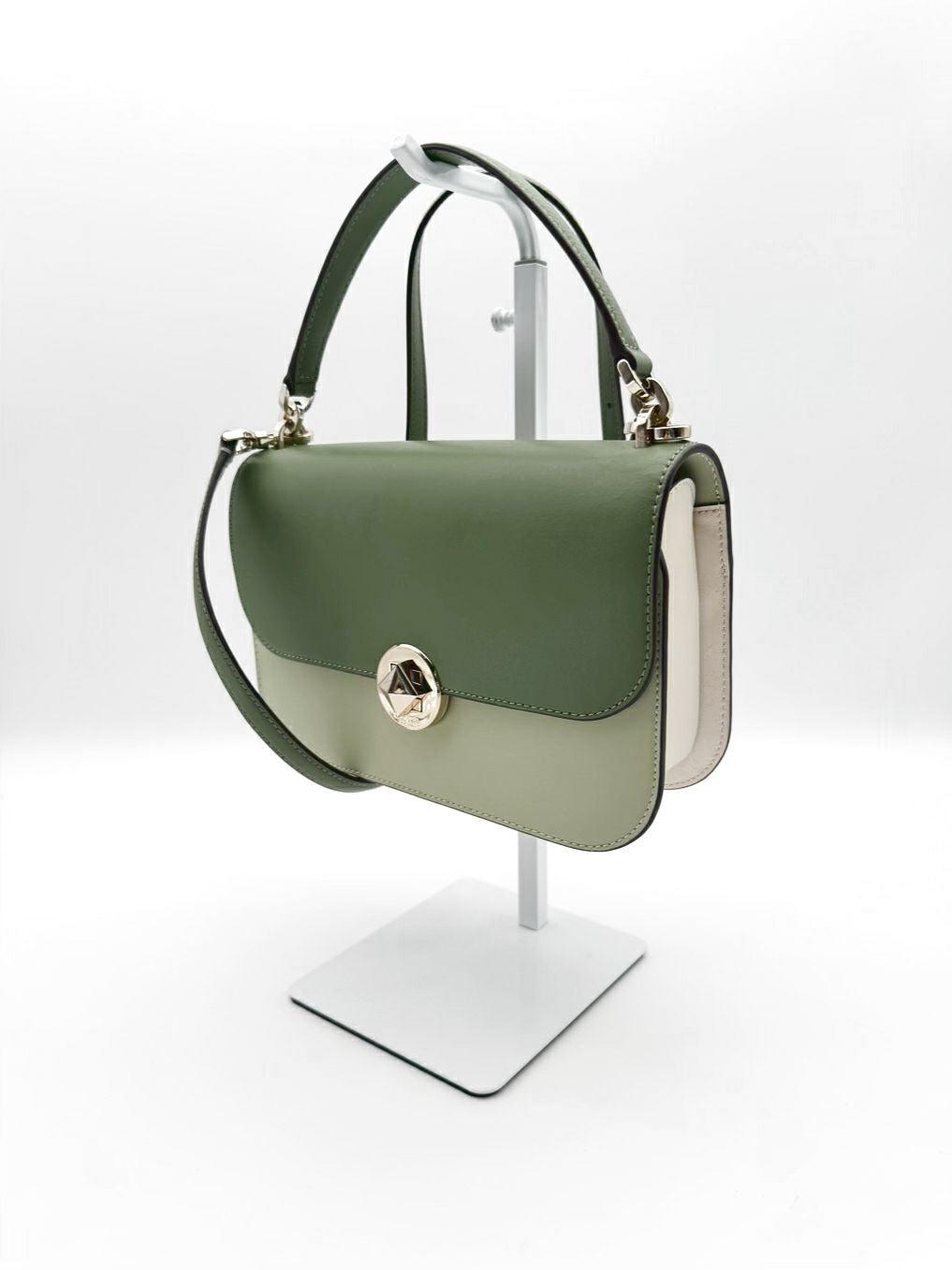 KATE SPADE Audrey Flap Mint Leather Crossbody Bag