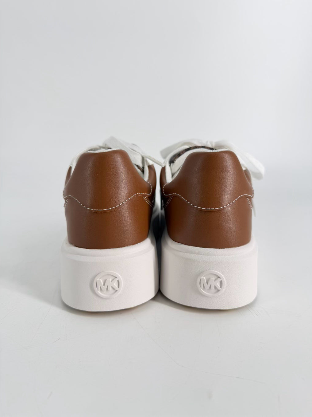MICHAEL MICHAEL KORS Size 7 Brown & White Monogram Casual Shoes NWT