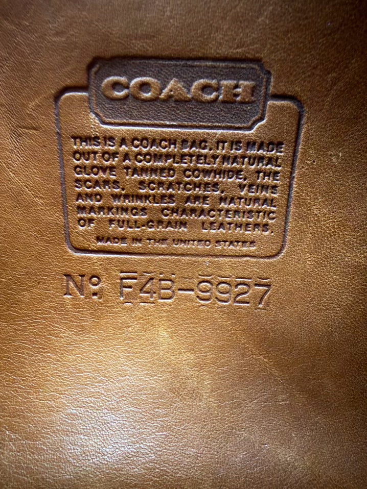 COACH Willis Cognac Leather Crossbody Bag