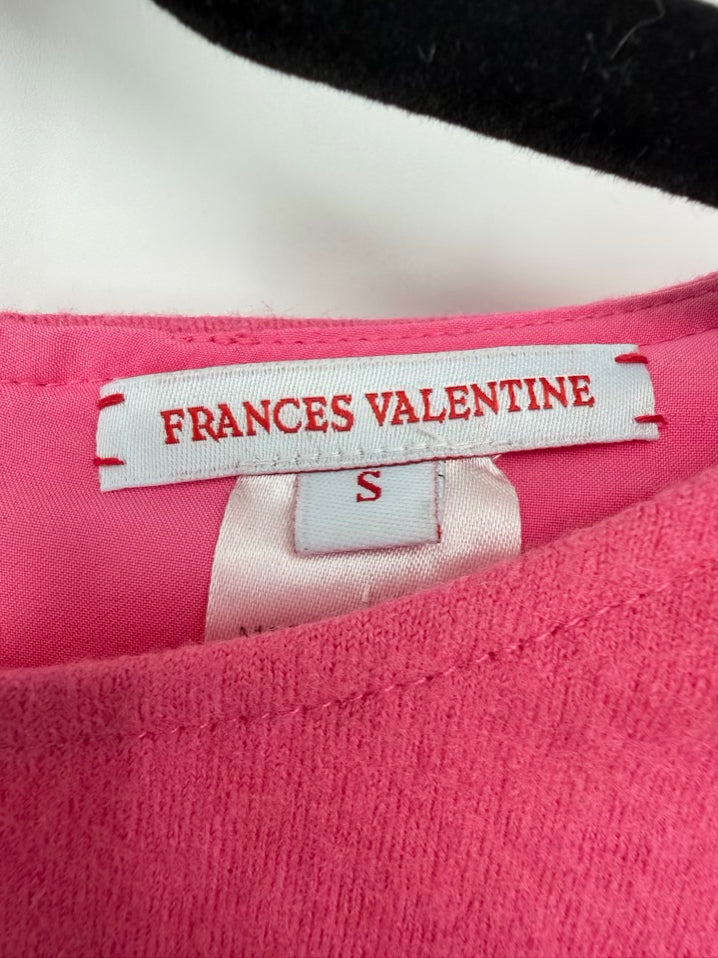FRANCES VALENTINE Wmn's Size S Pink Wool Dress