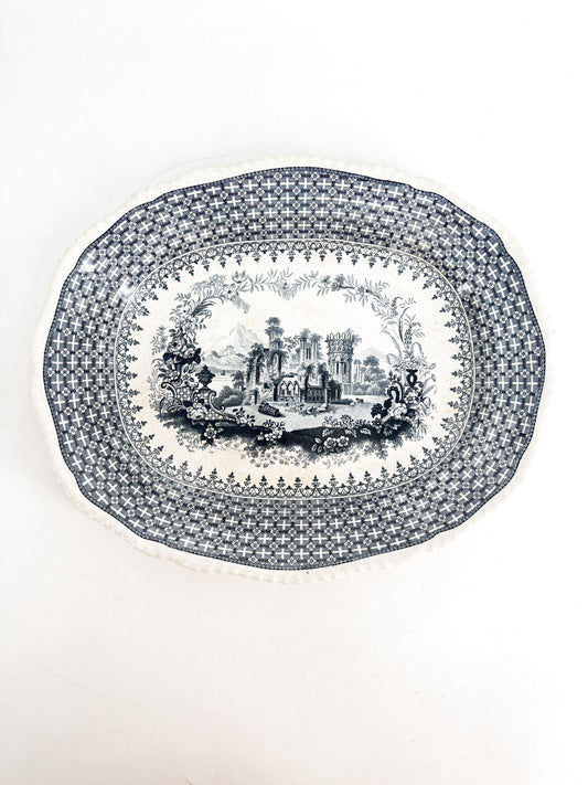 MINTON Blue & White Porcelain Platter