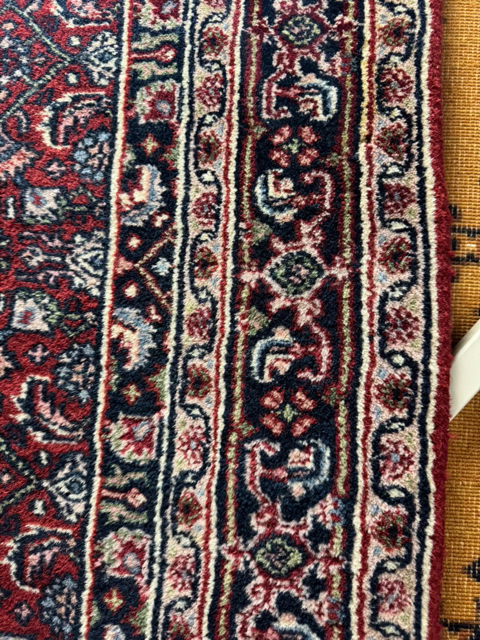 Red, Blue & Cream Oriental Area Rug