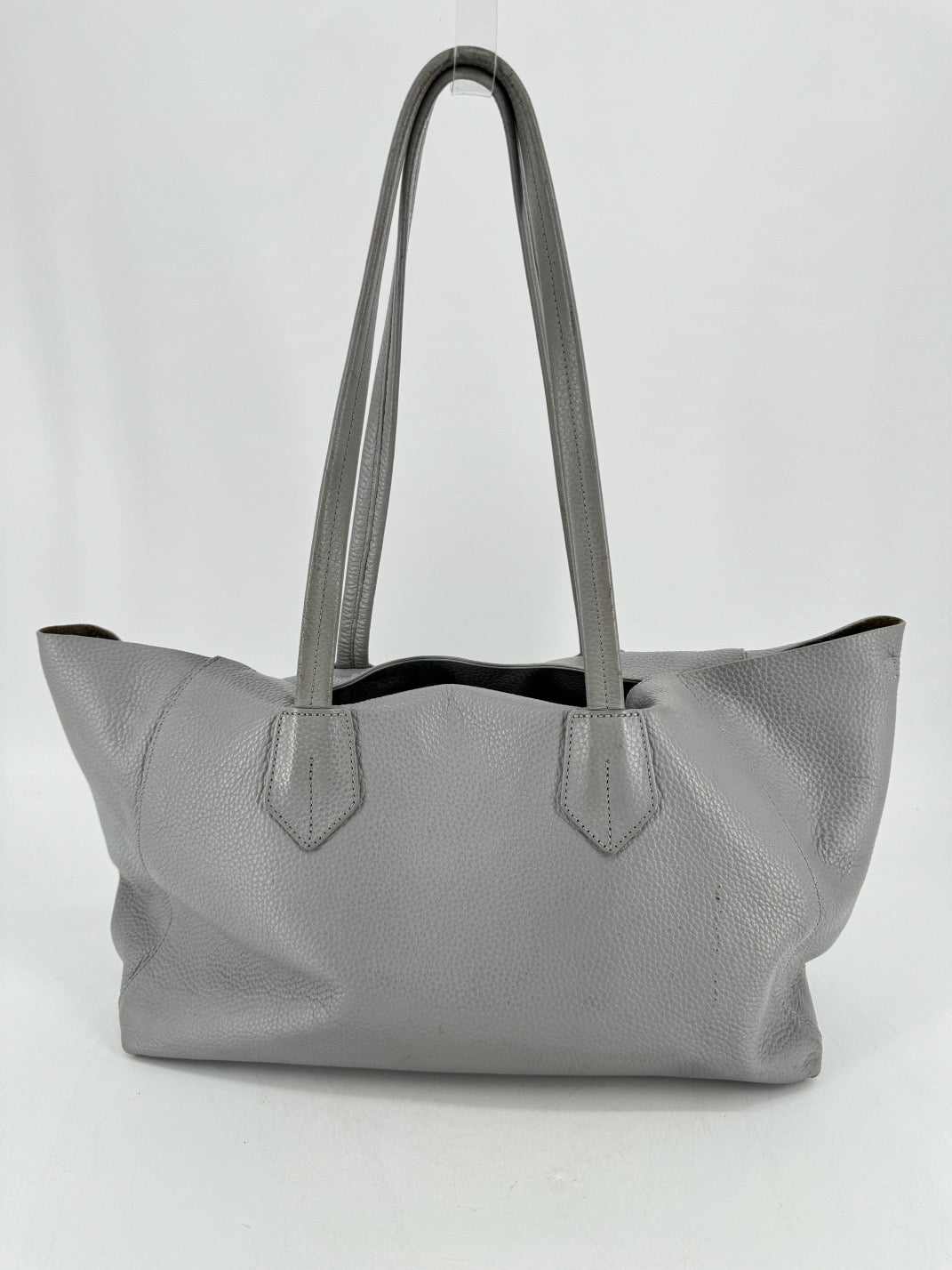 NEELY & CHLOE Ice Blue Leather Tote