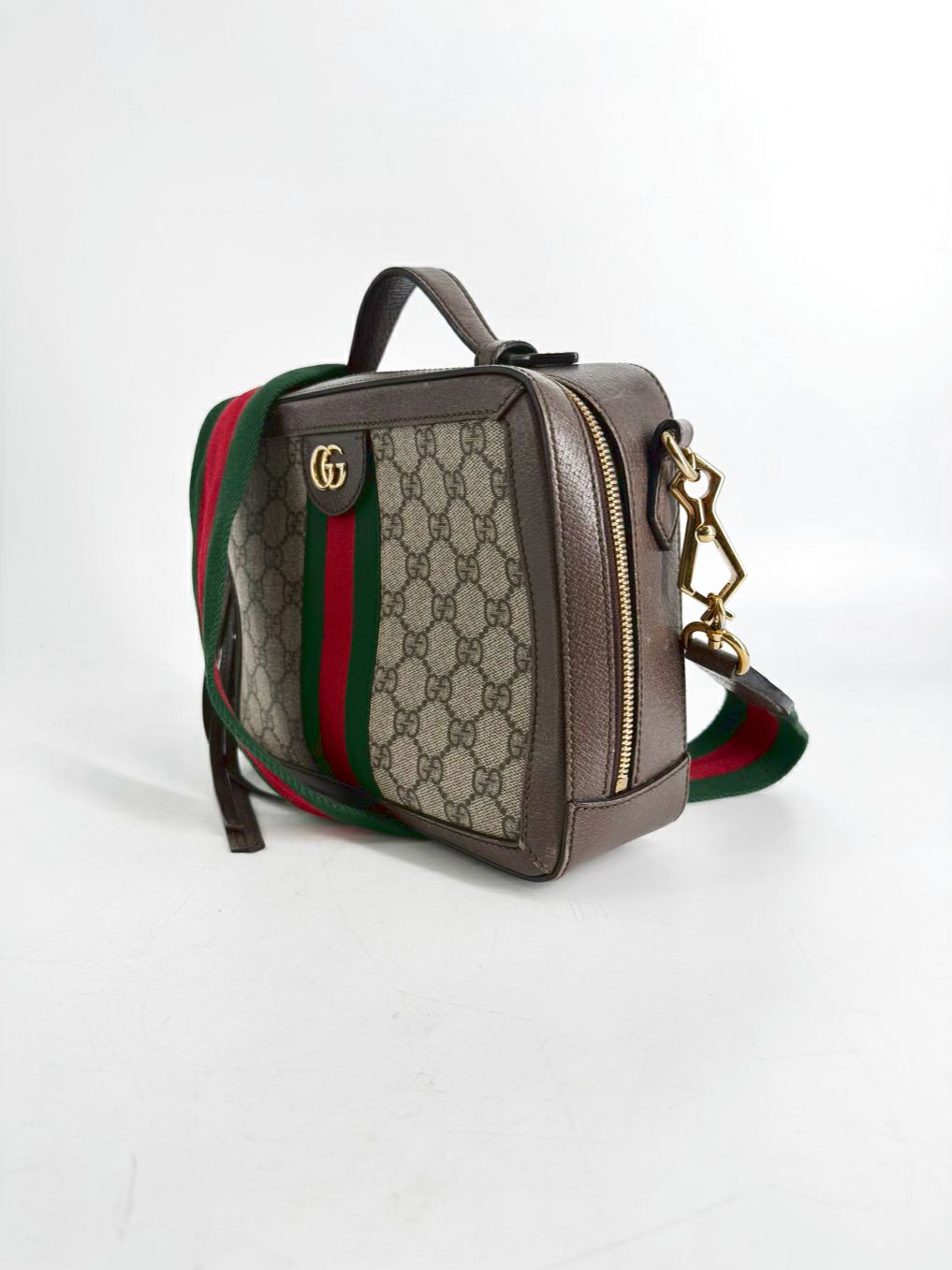 GUCCI Ophidia GG Small Top Handle Shoulder Bag