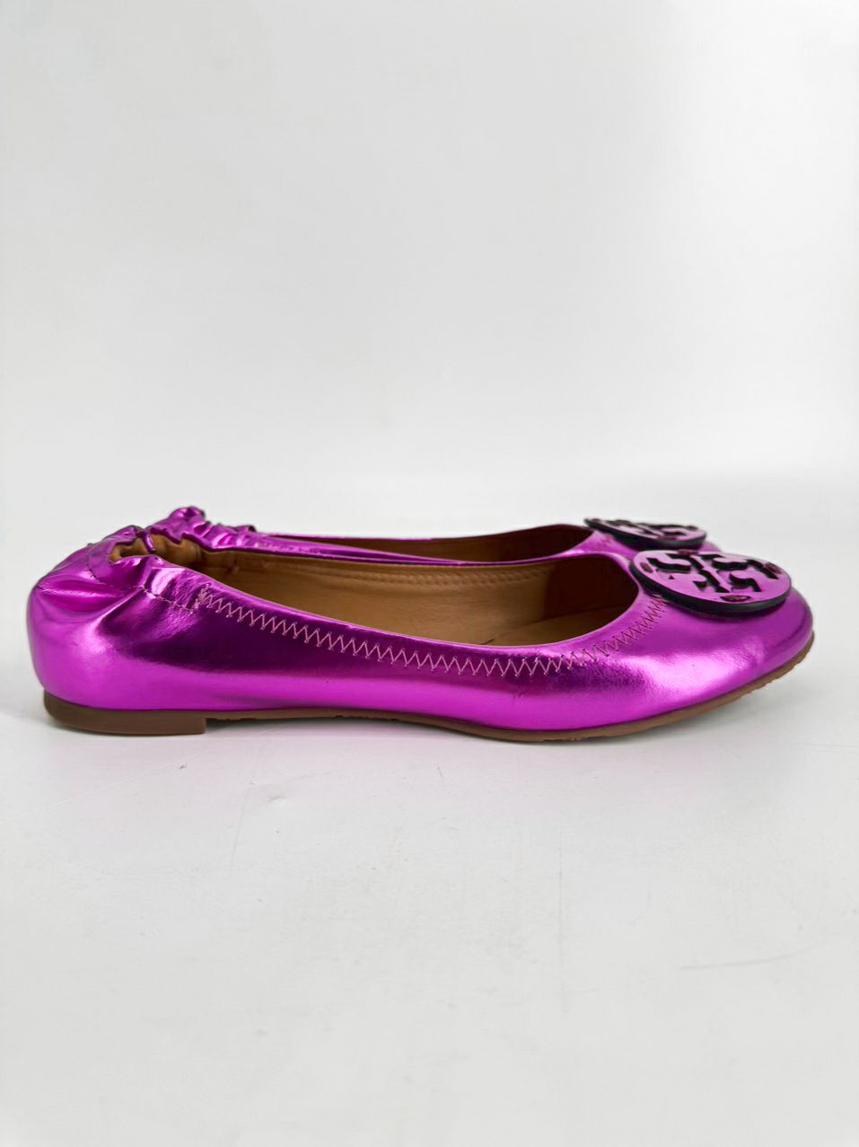 TORY BURCH Size 8 Orchid Leather Flats