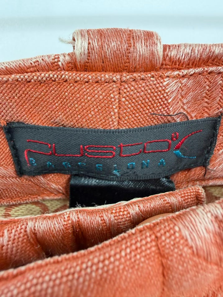 CUSTO BARCELONA Wmn's  Size 8 Orange Flare Pants