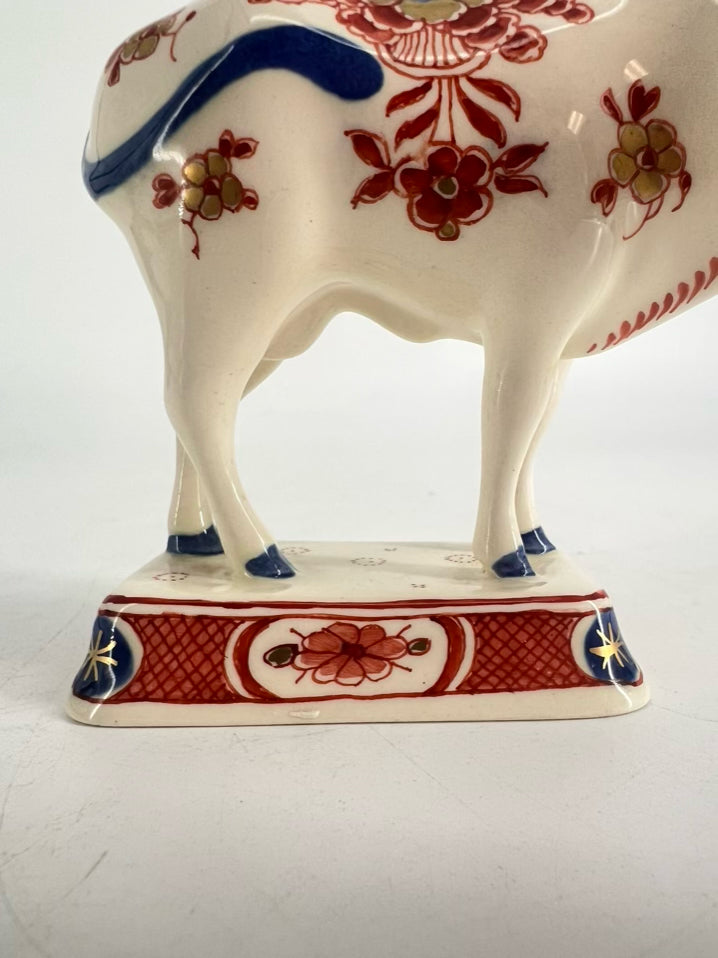 DELFT Navy, Rust & Cream Porcelain Imari Figure