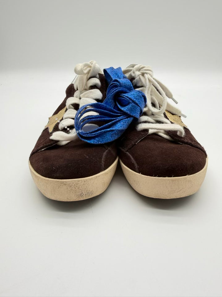 GOLDEN GOOSE WMNS Size 38 Chocolate Casual Shoes w/ Extra Laces