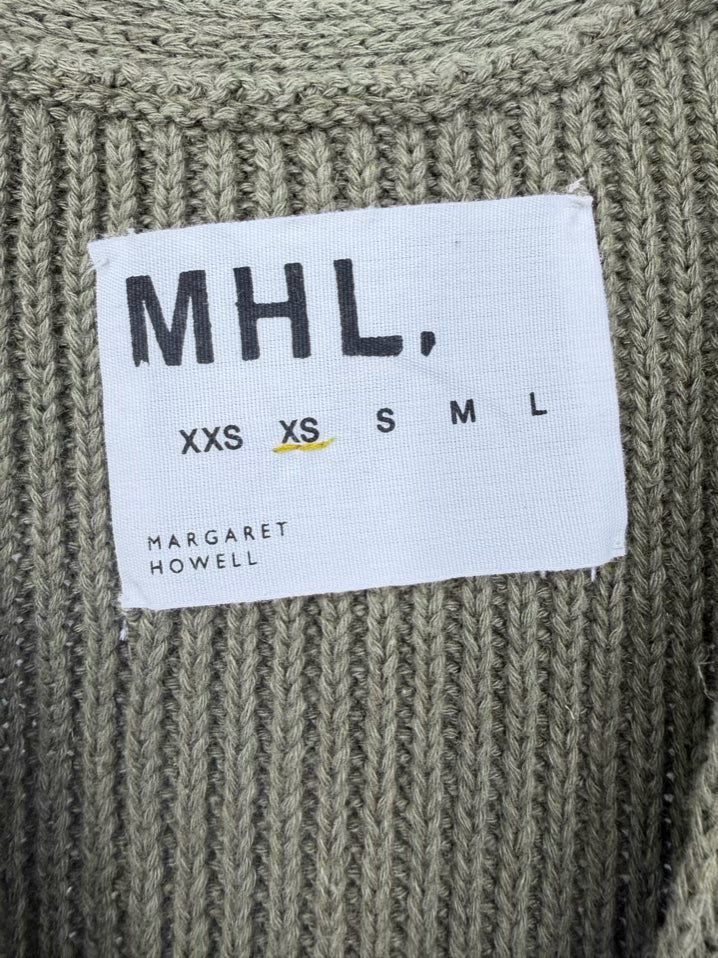 MHL Wmn's Size XS Green Linen Blend Vest