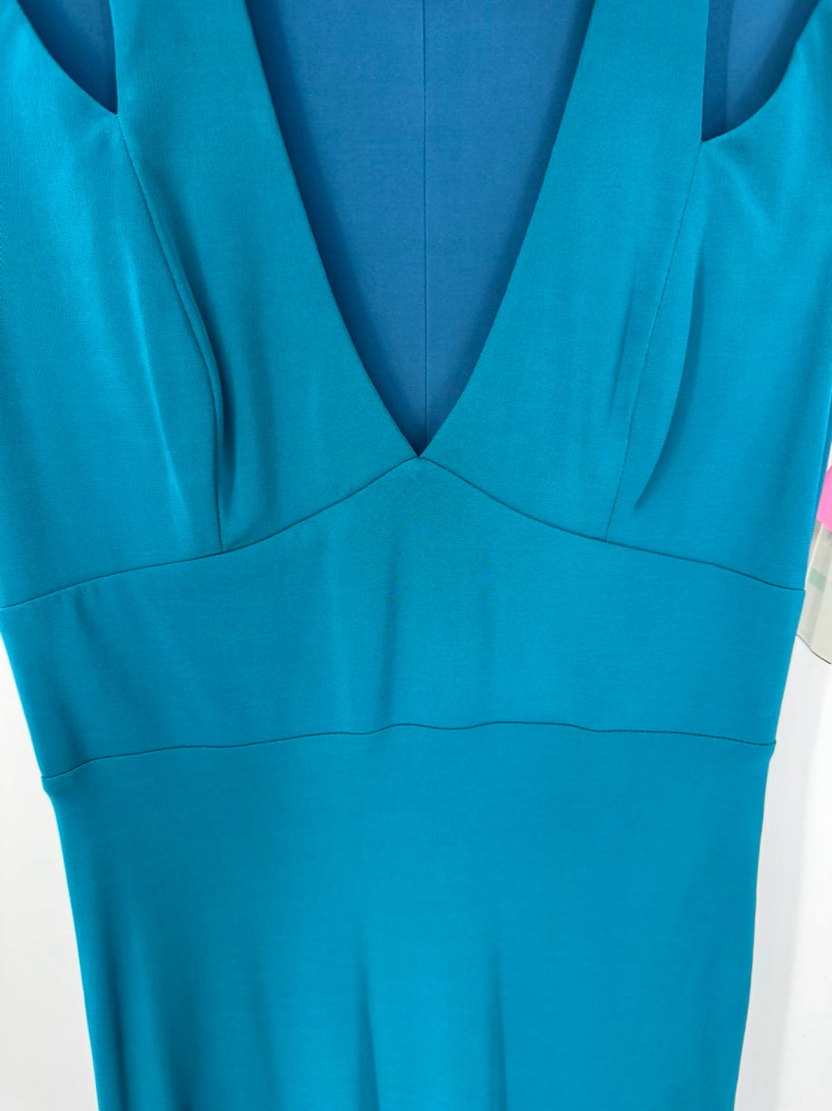 ABS Size L Teal Gown NWT
