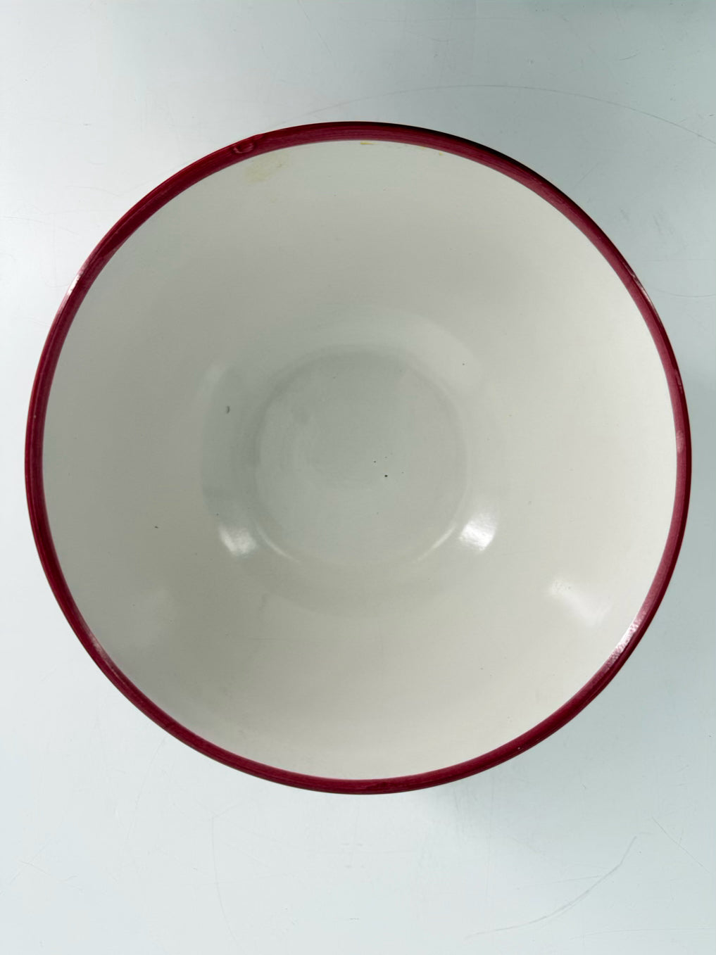 VIETRI SOLIMENE Red & White Bowl