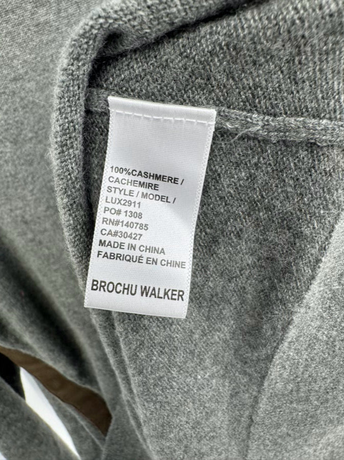 BROCHU WALKER Size M Gray Cashmere Sweater