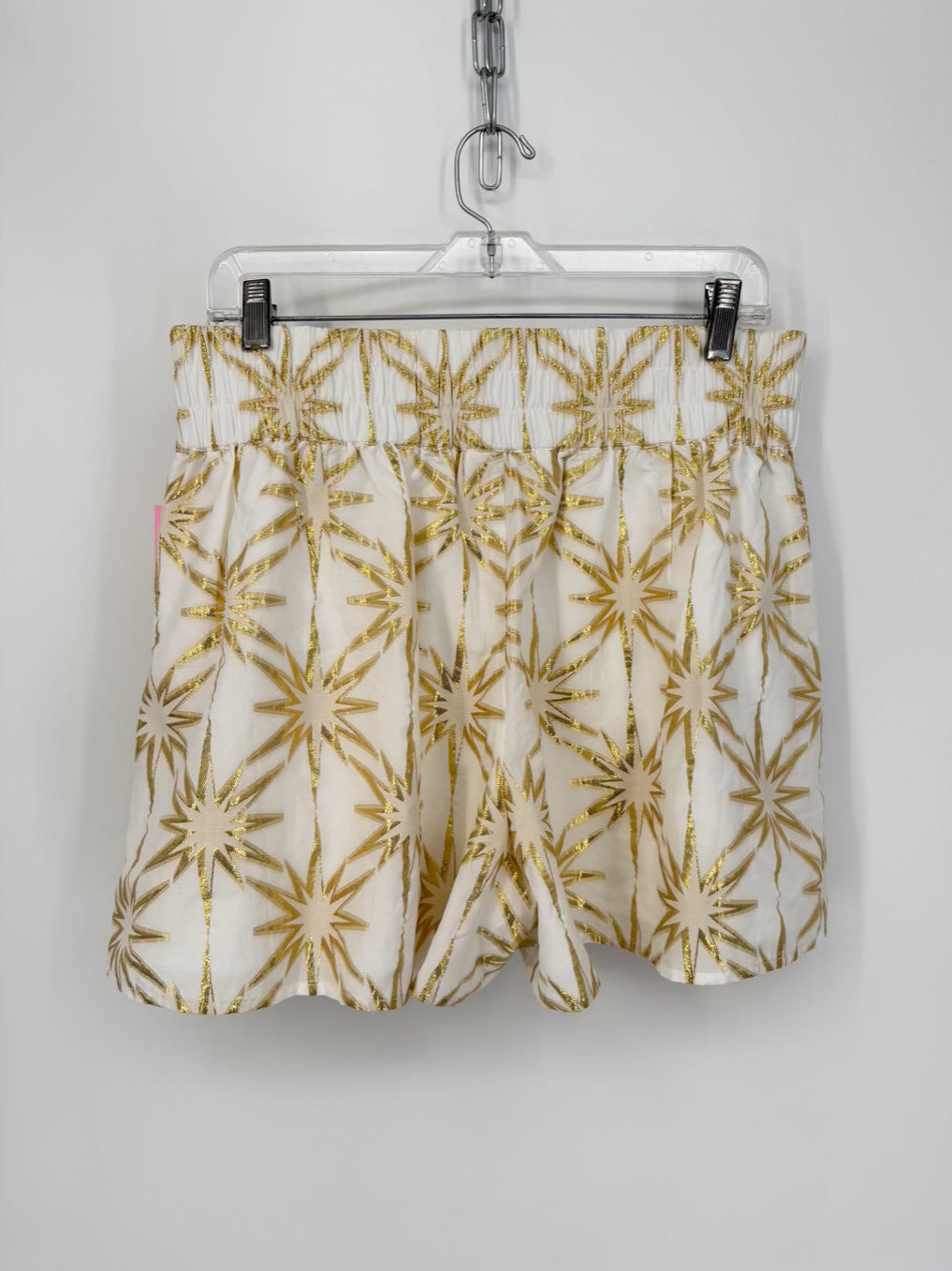 EMILY MCCARTHY Size M Cream & Gold Shorts