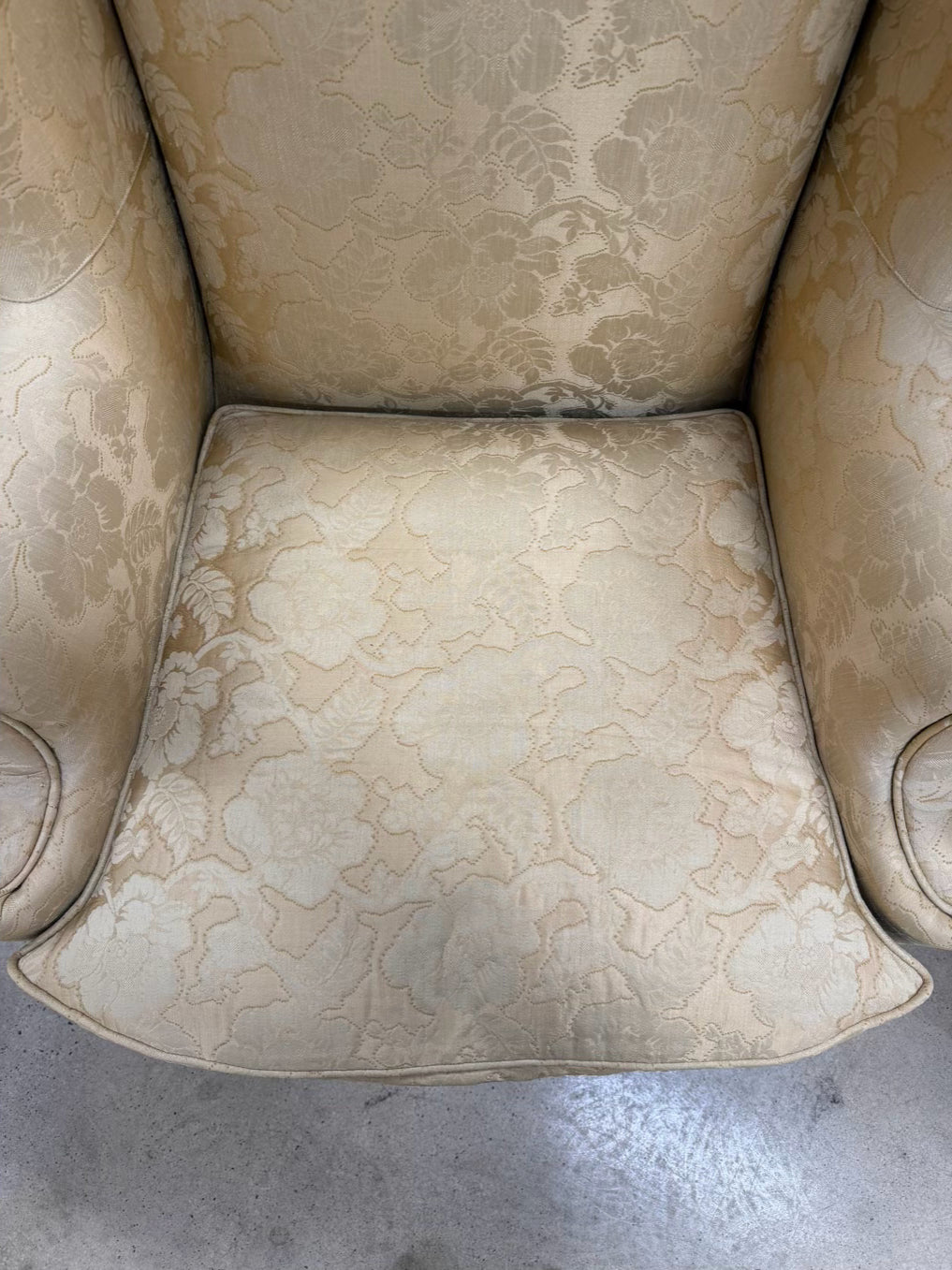 HENREDON Queen Ann Gold Chair