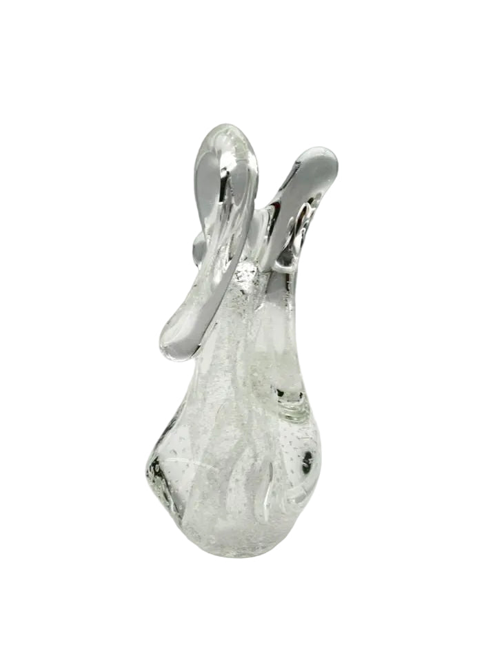 Clear & White Glass Abstract Jim Karg Object
