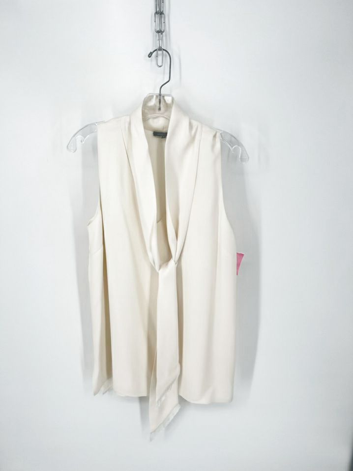 LAFAYETTE 148 Size 8 Cream Silk Sleeveless top