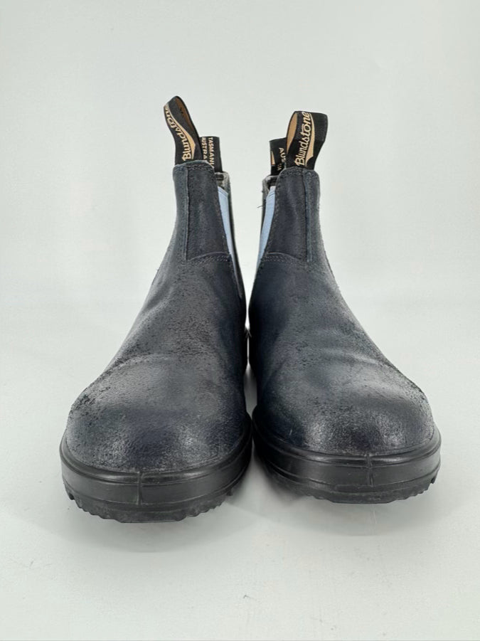 BLUNDSTONE Size 8 Navy Leather Boots