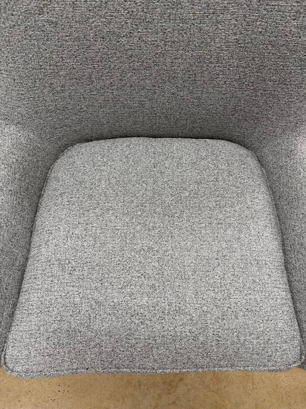 Gray Mid Century Look Chair & Ottoman Set