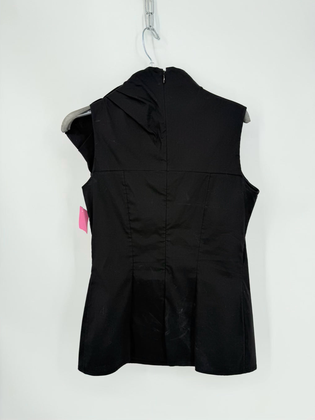 PRADA Wmn's Size 44 Black Bow Sleeveless top