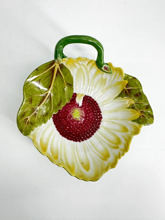 CHELSEA HOUSE Green, Yellow & Pink Porcelain Flower Bowl