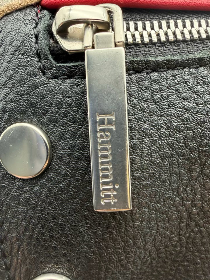 HAMMITT Montana Olive & Black Leather Crossbody Bag