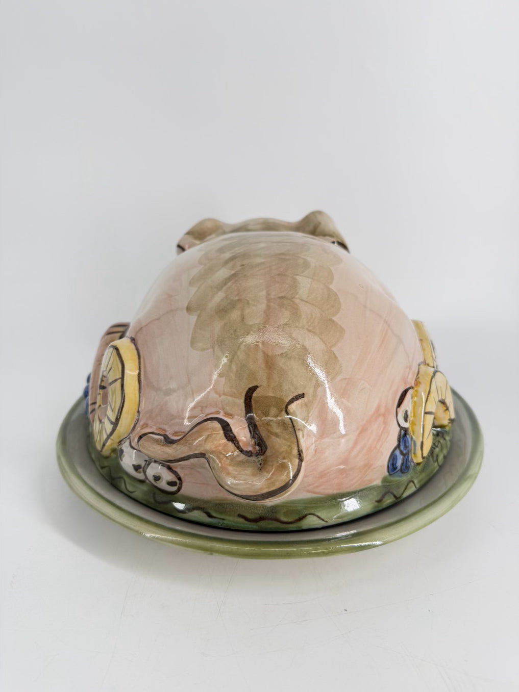 LOUISVILLE STONEWARE Large Pig Covered Serving Platter