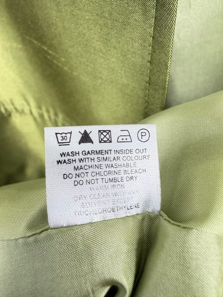 DOVECOTE Wmn's Size XL Green Bow Open Front Jacket