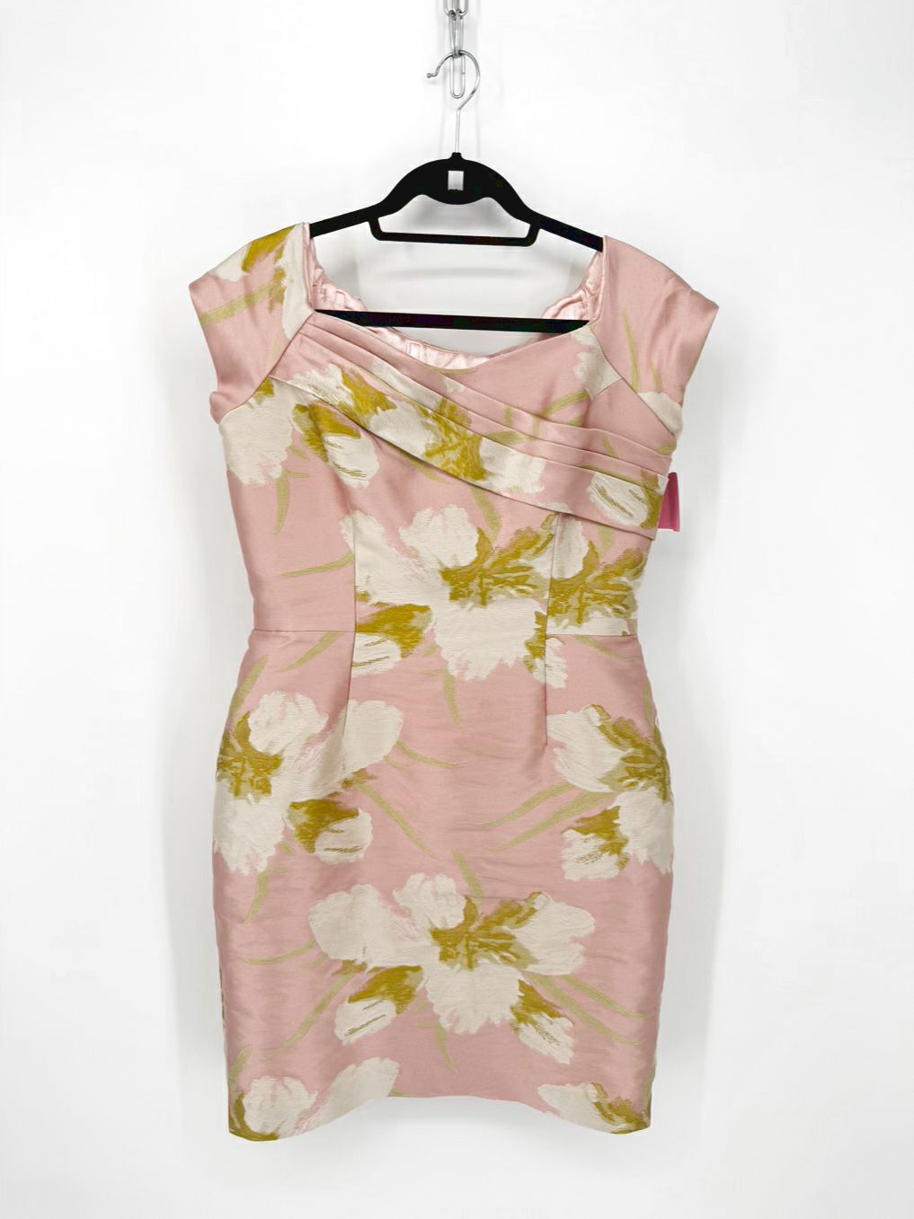 FRASCARA Size 12 Soft Pink Jacquard Dress
