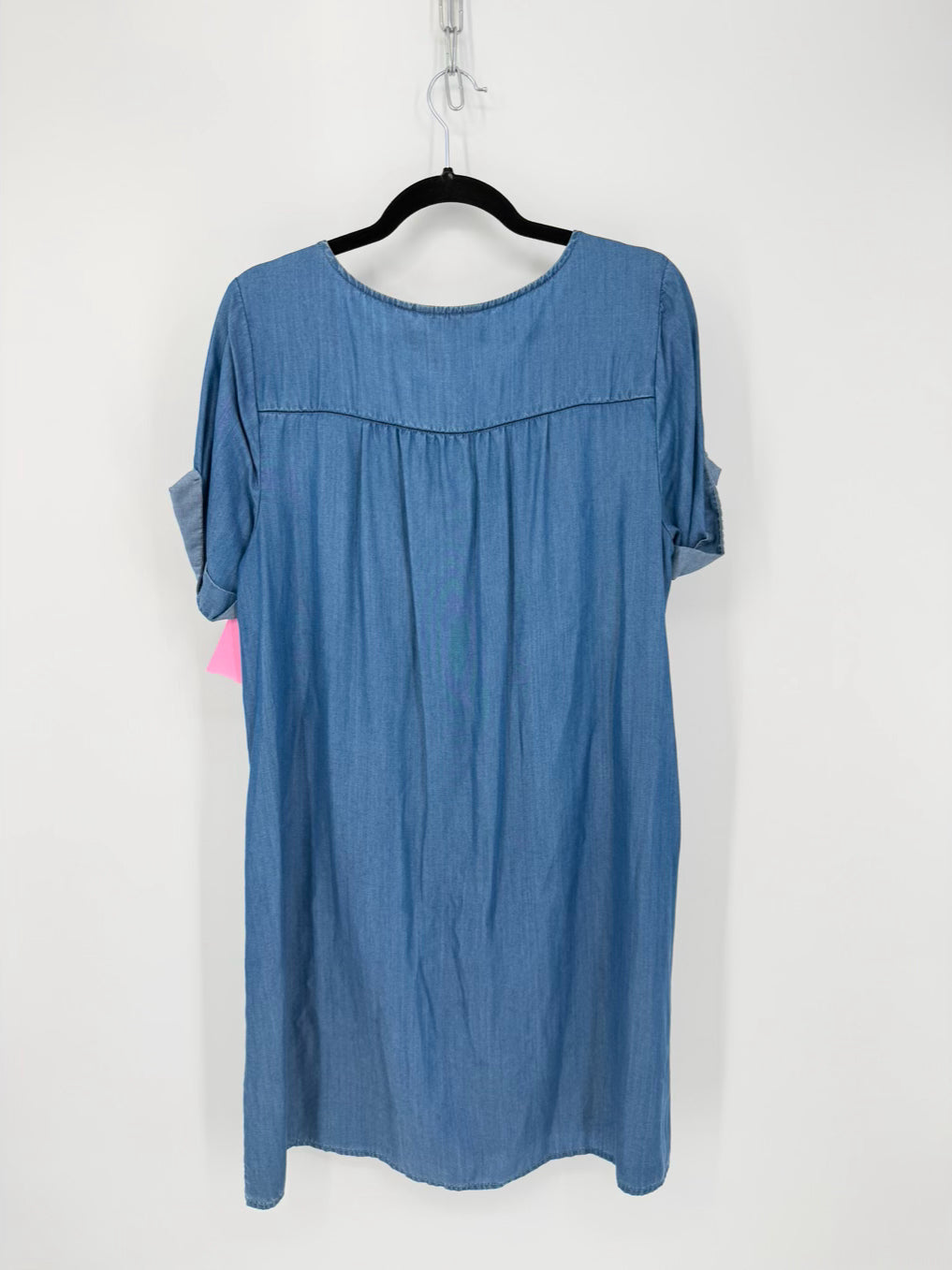 LUCKY BRAND Size L Blue Chambray Dress