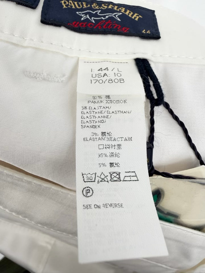 PAUL & SHARK Size 10 Cream Pants NWT