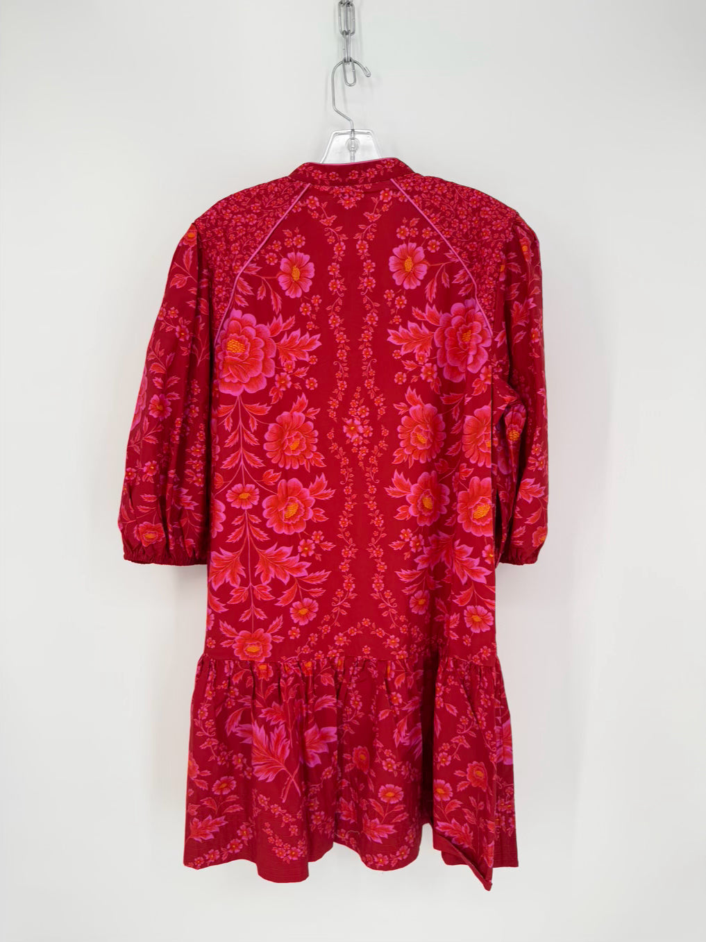 FARM RIO Size XL Red & Pink Floral Dress