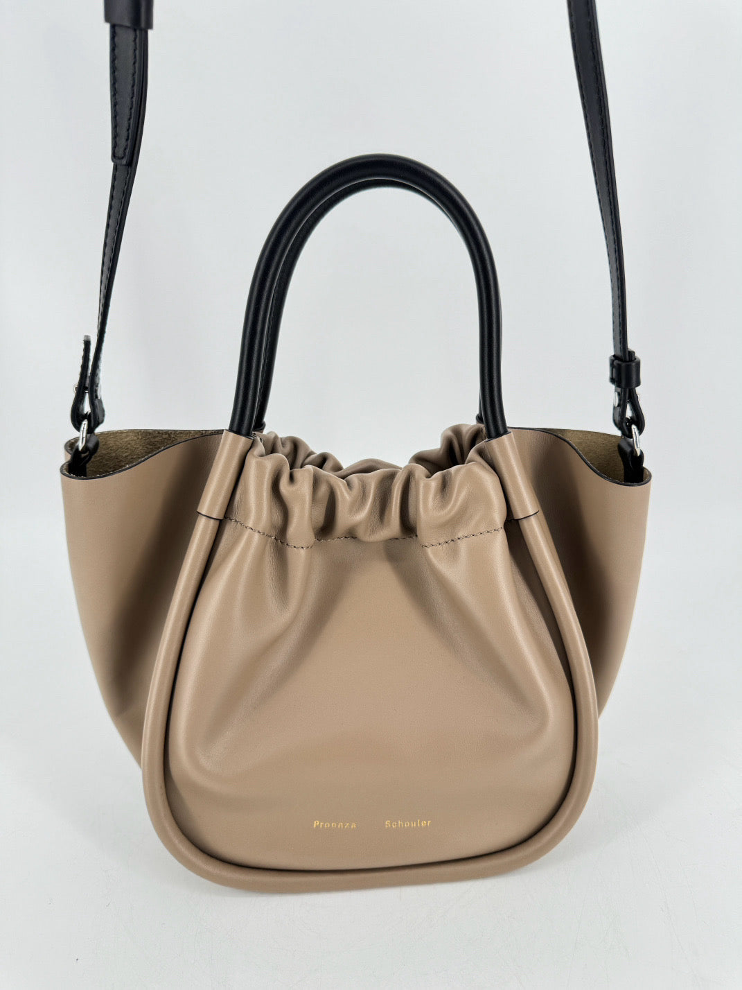 PROENZA SCHOULER Leather Buff Small Ruched Tote