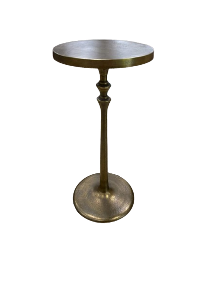 POTTERY BARN Brushed Gold Metal Occasional Table